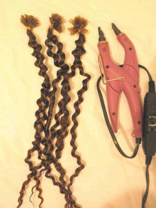 Hair Extensions Nail Keratin Tip with Bonding Iron