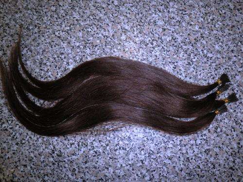 Hair Extensions Sily Soft Human Hair Light Brown 18 inch 80 pieces