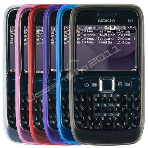 Nokia Silicone Case for Nokia E63 BLUE