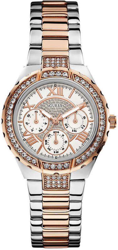 Silver and Rose-Gold Guess Watch
