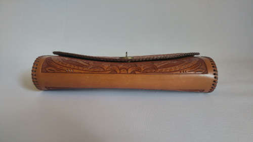 FLASH SALE 50% OFF  Vintage Tooled Genuine leather clutch bag