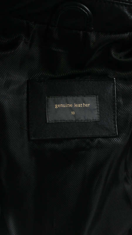 FLASH SALE 50% OFF Ladies Black Genuine leather Jacket Size 34