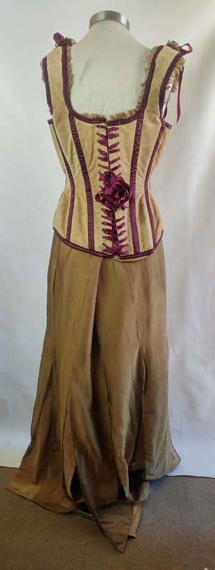 * Arwen Garmentry* Suede and Satin Corset with skirt - Size 14/16