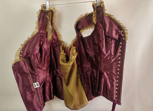 * Arwen Garmentry* Suede and Satin Corset with skirt - Size 14/16