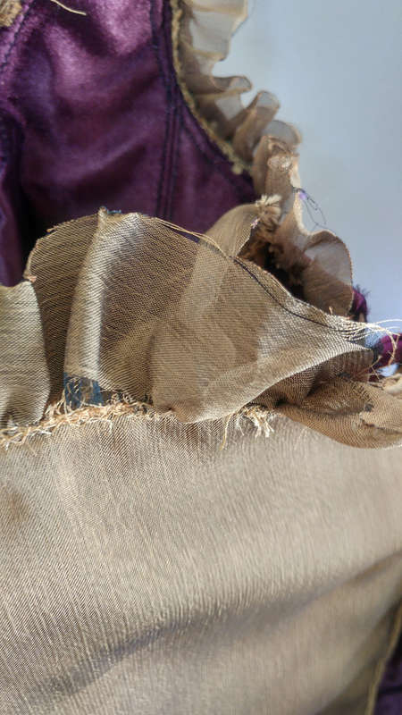 * Arwen Garmentry* Suede and Satin Corset with skirt - Size 14/16