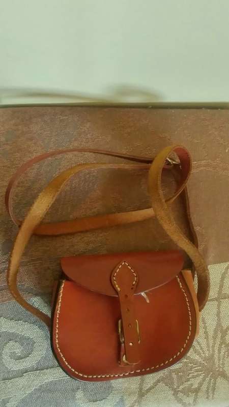 Small genuine leather bag