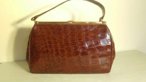Authentic Crocodile Leather Handbag