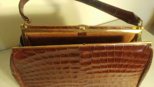 Authentic Crocodile Leather Handbag