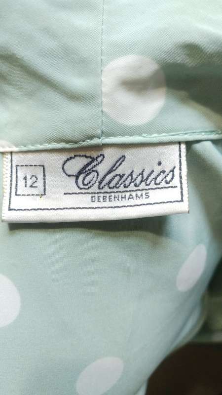 Vintage Polka dot 2 piece jacket and pleated skirt by Debenhams