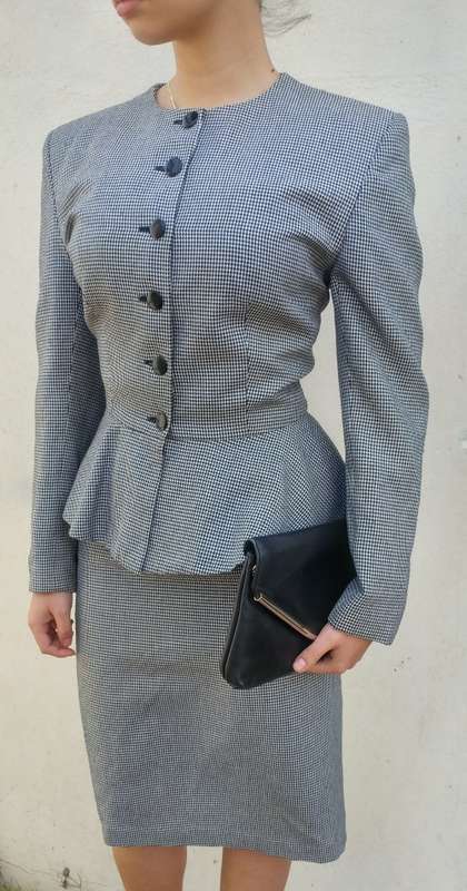 80s 2 piece Jacket and Skirt - Size 34