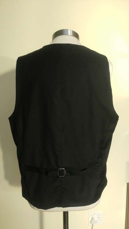 Mens Black Waistcoat by Markhams Cignal - Size L