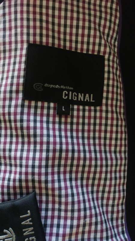 Mens Black Waistcoat by Markhams Cignal - Size L