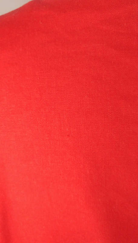 Orange Linen Shift Dress by Leigh Schubert - Size 12