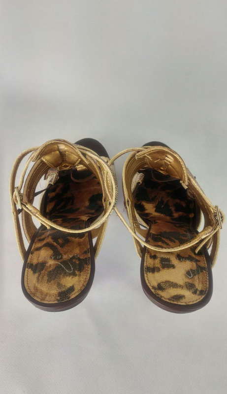 CARRANO Leather Gladiator Platform Sandal - Size 5