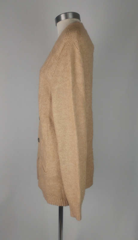 Vintage Camel Hair Cardigan - Size L