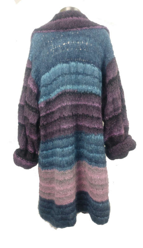 Purple and Blues Handknit - Size XL -XXXL