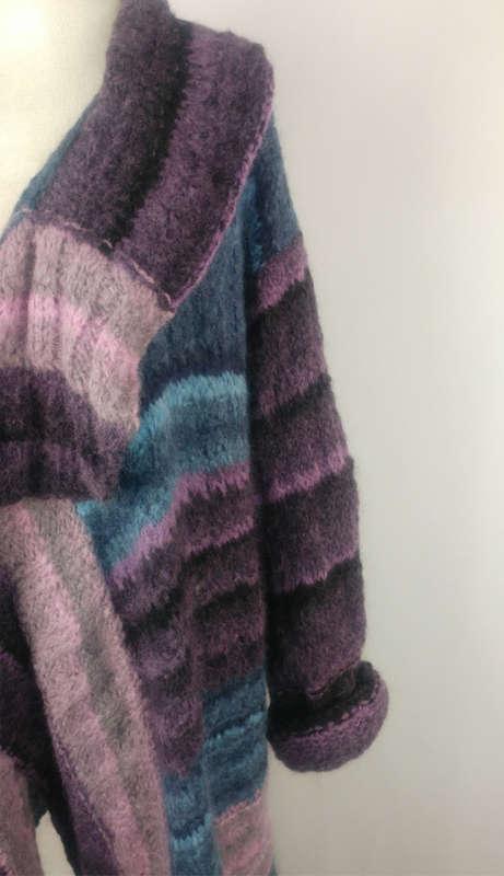 Purple and Blues Handknit - Size XL -XXXL
