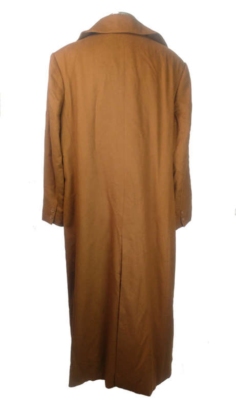 St.Emile - Dark Caramel 100% Cashmere Coat - Size 14/16