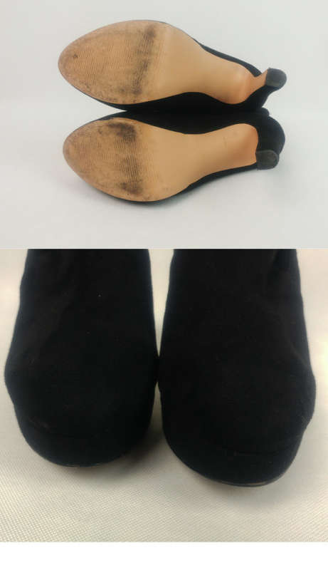 ALDO - Black Suede Sock Boot - Size 5
