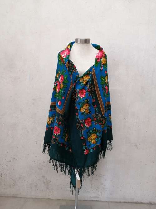 Babushka Wool Scarf Large