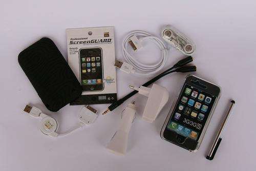 8pc Accessory Earphone Bundle Case Kit For Apple Iphone 3G 3GS