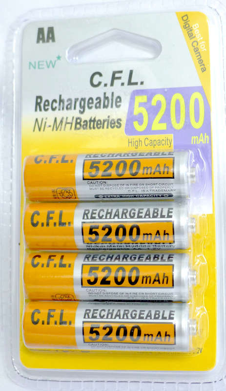 Value Bundle 8 x AA 5200mah NIMH Batteries