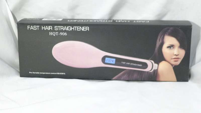 Hair straightener: brush style