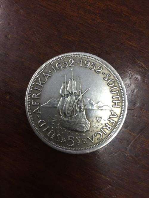 UNION OF SOUTH AFRICA 1952 - 5 SHILLING