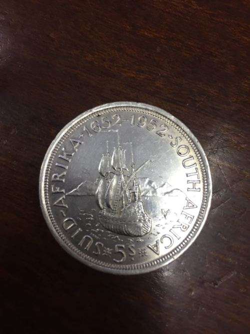 UNION OF SOUTH AFRICA 1952 - 5 SHILLING