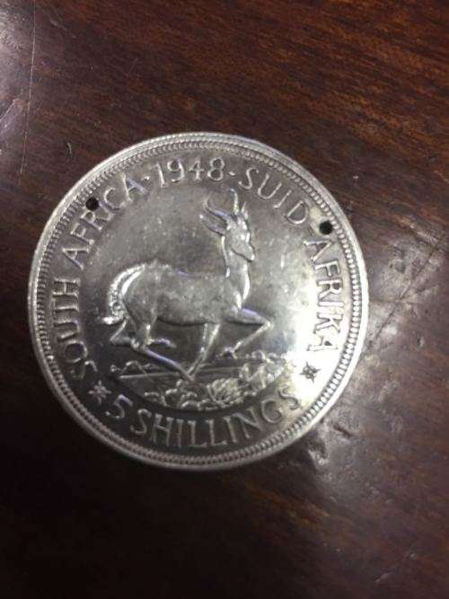 UNION OF SOUTH AFRICA 1948 - 5 SHILLING