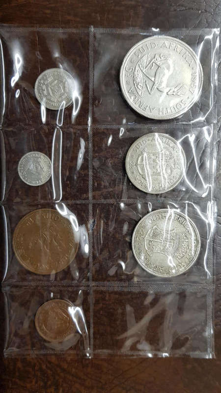 COLLECTION OF 7, 1957 UNION OF SOUTH AFRICA COINS