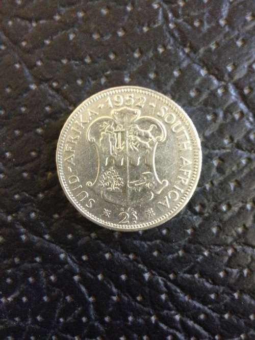 UNION OF SOUTH AFRICA 1952 - 2 SHILLING