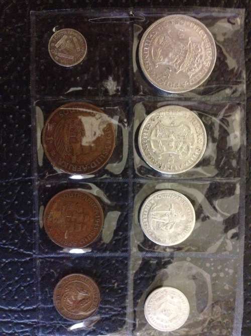 COLLECTION OF 8, 1943 UNION OF SOUTH AFRICA COINS