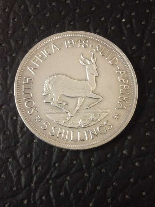 UNION OF SOUTH AFRICA 1948 - 5 SHILLING (CROWN)