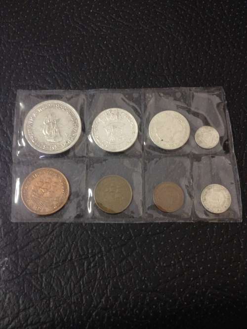 COLLECTION OF 8 x 1952 UNION OF SOUTH AFRICA COINS