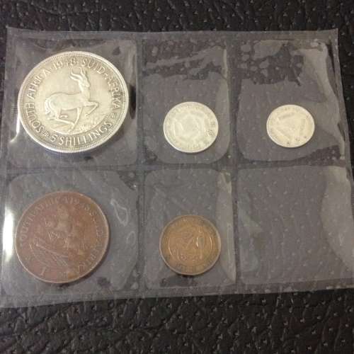 COLLECTION OF 5 x 1948 UNION OF SOUTH AFRICA COINS