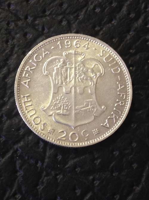 REPUBLIC OF SOUTH AFRICA 1964 -  20 CENT