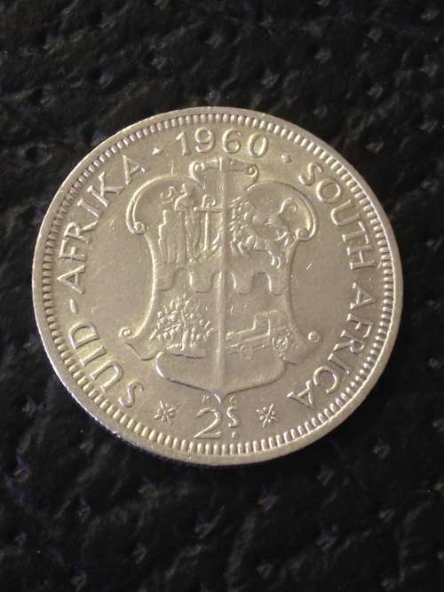 UNION OF SOUTH AFRICA 1960 TWO SHILLING