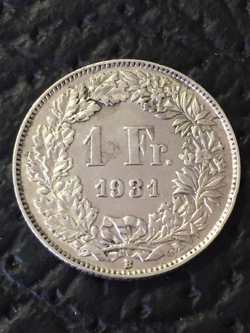 1931 SWITZERLAND - 1 FRANC