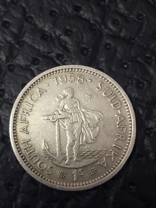 UNION OF SOUTH AFRICA 1958 ONE SHILLING