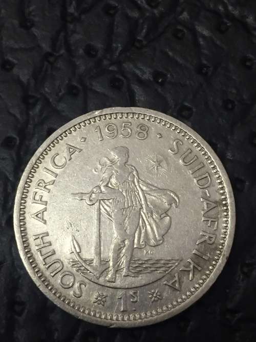 UNION OF SOUTH AFRICA 1958 ONE SHILLING