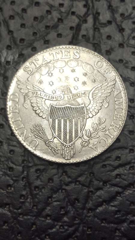 IRON NICKEL TOKEN OF A 1800 UNITED STATES OF AMERICA 1 DOLLAR