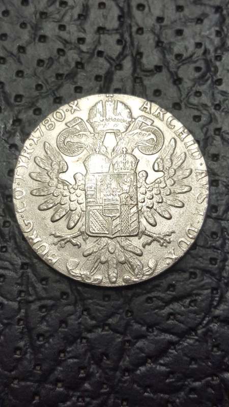IRON NICKEL TOKEN OF A 1780 AUSTRIA 1 THALER