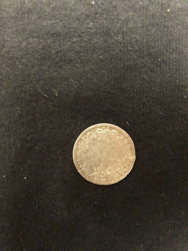 ANTIQUE 1876 GREAT BRITAIN SILVER ONE SHILLING