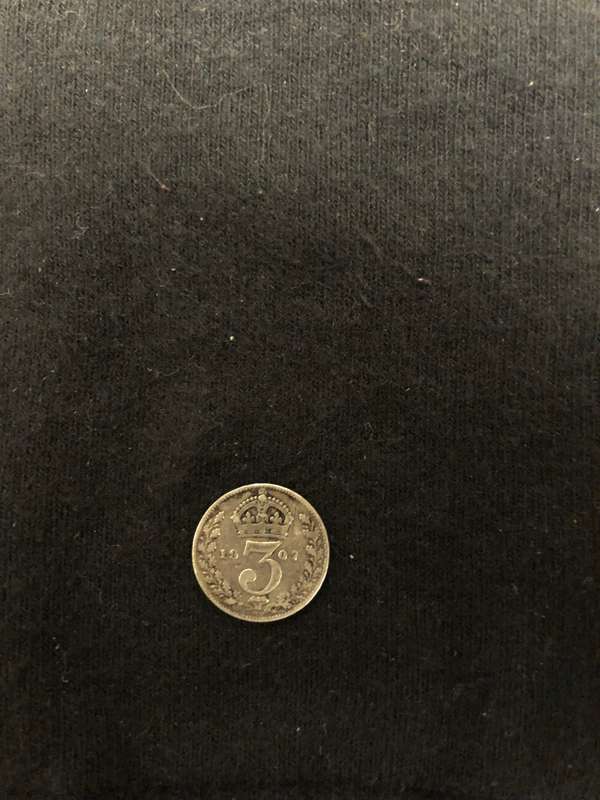 GREAT BRITAIN 1907 SILVER THREEPENCE