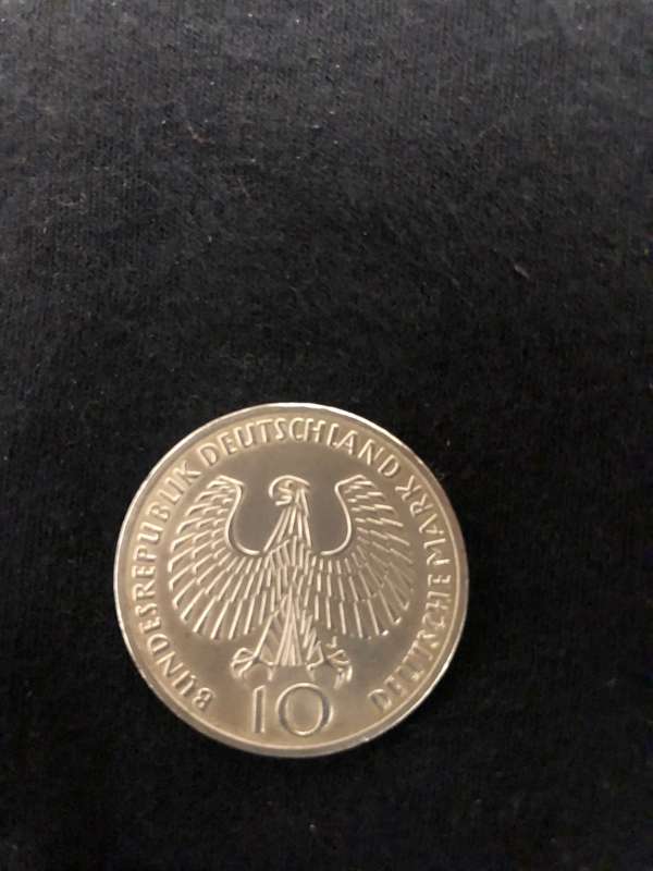 GERMANY 1972 - 10 DEUTSCHMARK  -  COMMEMORATIVE ISSUE