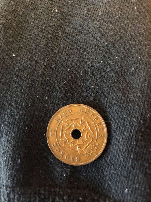 1943 SOUTHERN RHODESIA BRONZE 1 PENNY