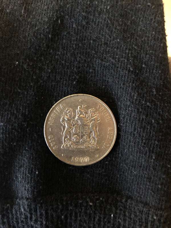 REPUBLIC OF SOUTH AFRICA 1977 NICKEL ONE RAND