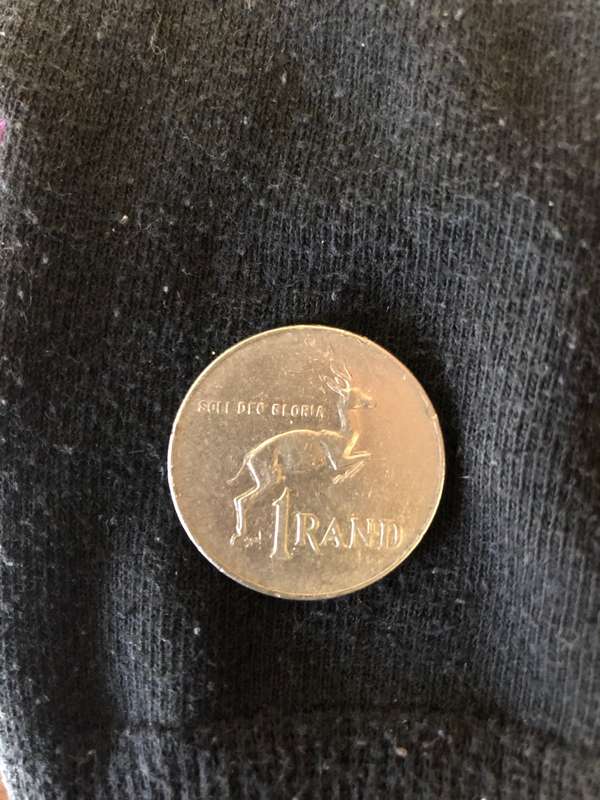 REPUBLIC OF SOUTH AFRICA 1977 NICKEL ONE RAND