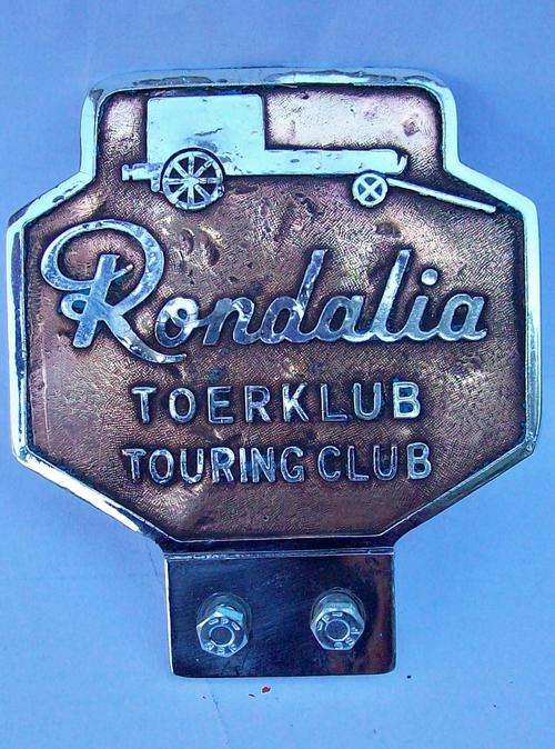 Vintage Copper Rondalia car Badge